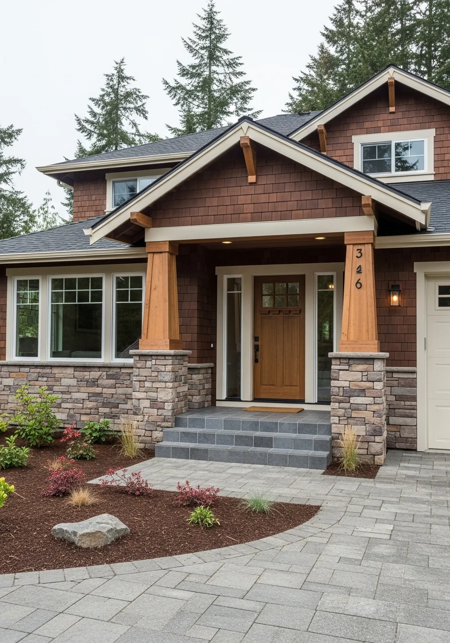 Residential property in Gig Harbor showing quality exterior work with attention to the area's natural landscape and architectural character.